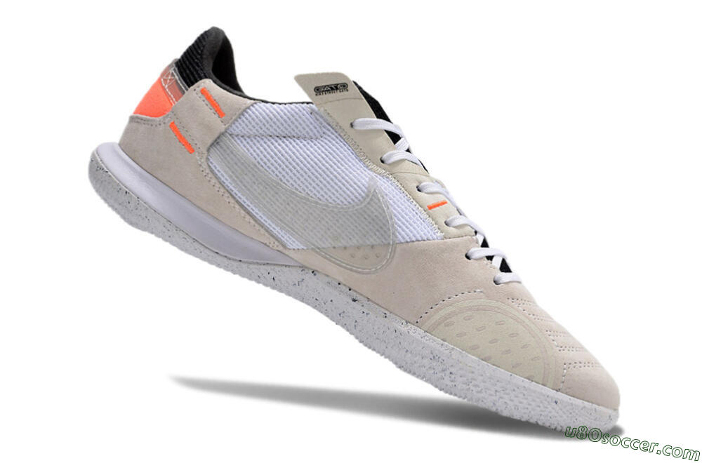 Nike Street Gato IC Indoor & Futsal Soccer Shoes - Brown/White/Orange 4