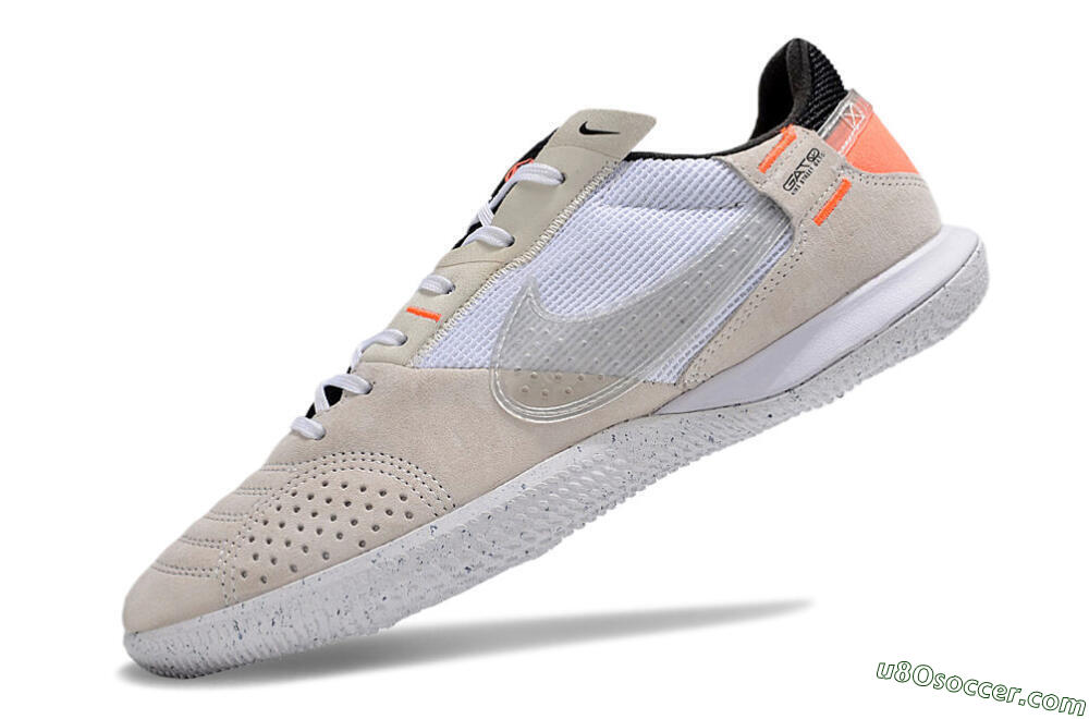 Nike Street Gato IC Indoor & Futsal Soccer Shoes - Brown/White/Orange 5