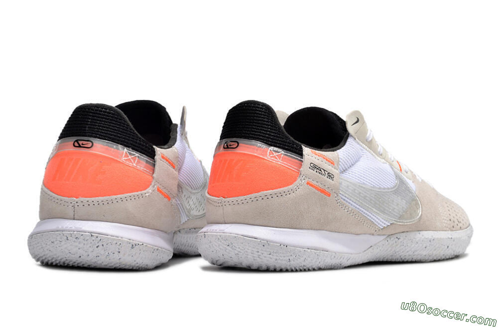 Nike Street Gato IC Indoor & Futsal Soccer Shoes - Brown/White/Orange 6