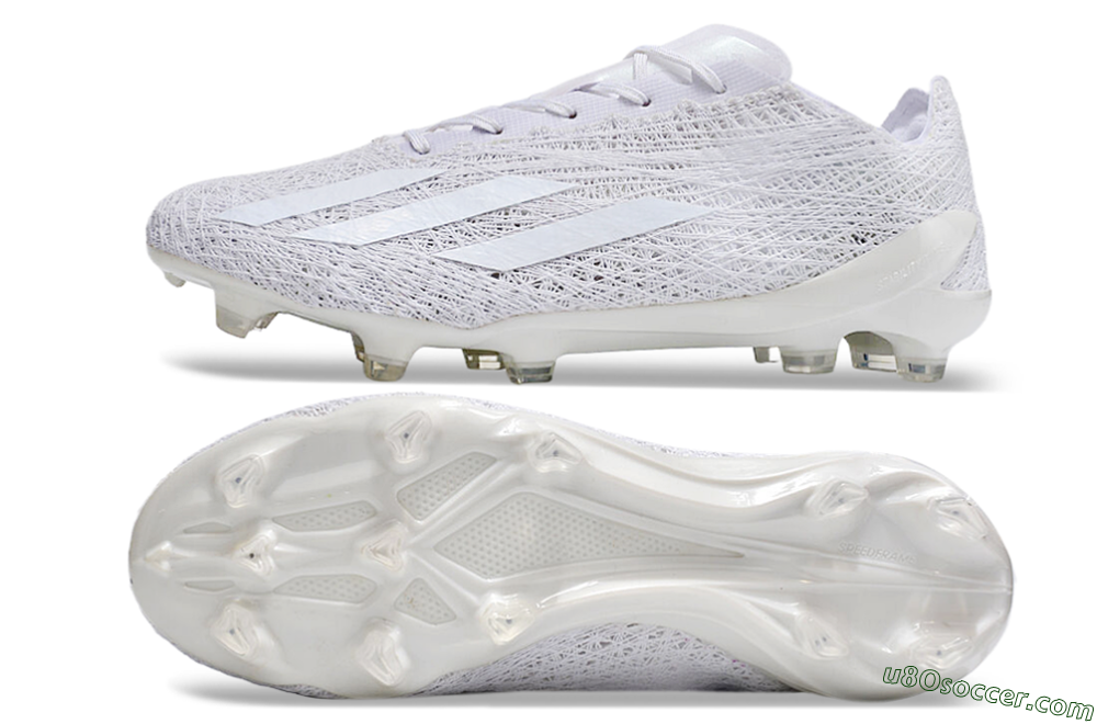 Adidas X Crazyfast Strung+ FG Firm Ground Soccer Cleats - White/Beige 0
