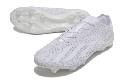Adidas X Crazyfast Strung+ FG Firm Ground Soccer Cleats - White/Beige