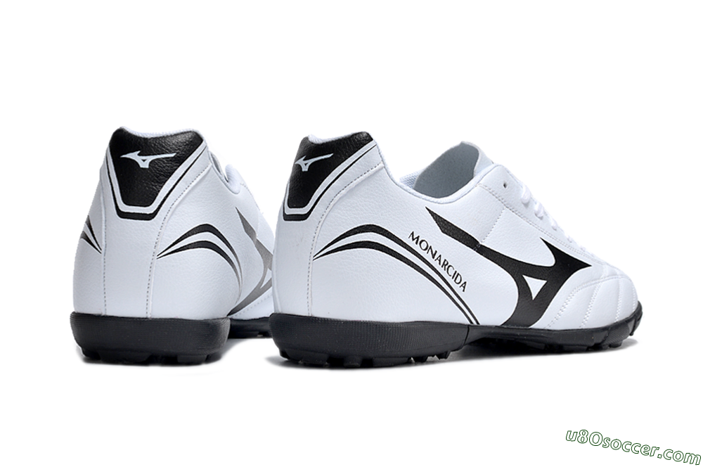 Mizuno Monarcida Neo Ckassic TF Artificial Turf Soccer Shoes - White/Black 5