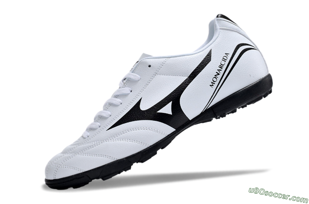 Mizuno Monarcida Neo Ckassic TF Artificial Turf Soccer Shoes - White/Black 6