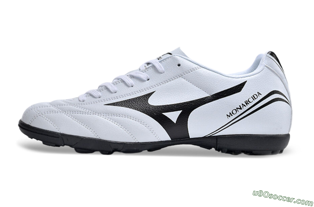 Mizuno Monarcida Neo Ckassic TF Artificial Turf Soccer Shoes - White/Black 1
