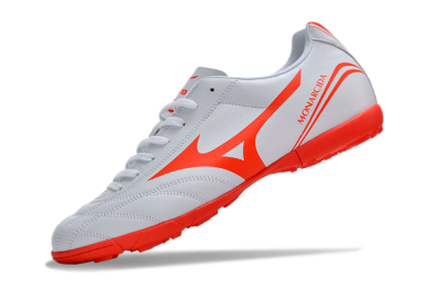 Mizuno Monarcida Neo Ckassic TF Artificial Turf Soccer Shoes - White/Red