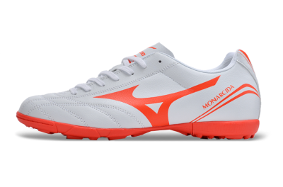 Mizuno Monarcida Neo Ckassic TF Artificial Turf Soccer Shoes - White/Red