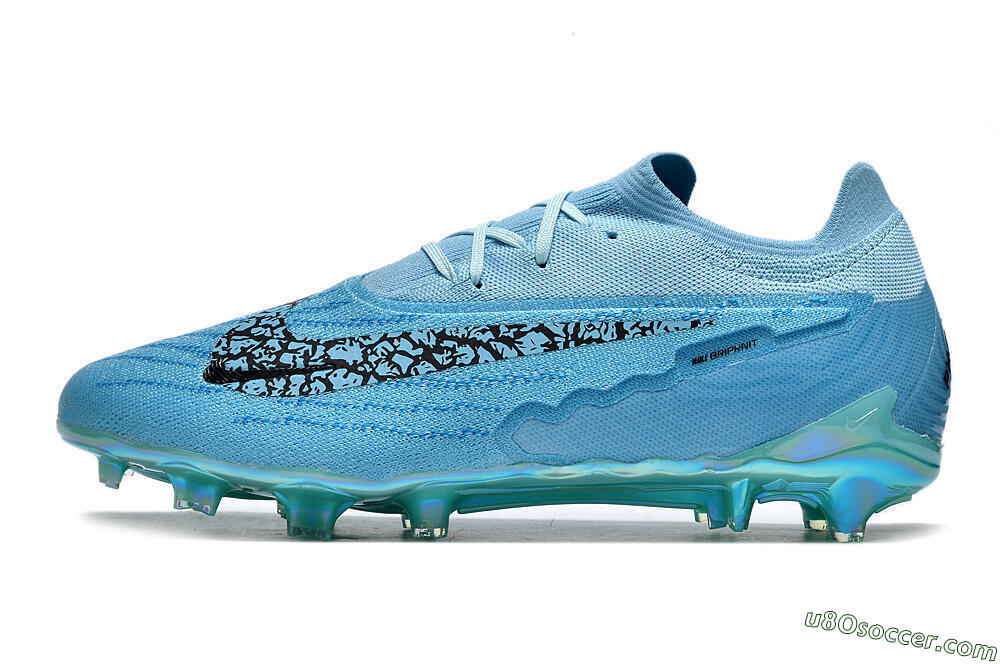 Nike Phantom GX Elite FG Firm Ground Soccer Cleats - Blue/Black/Gold 2