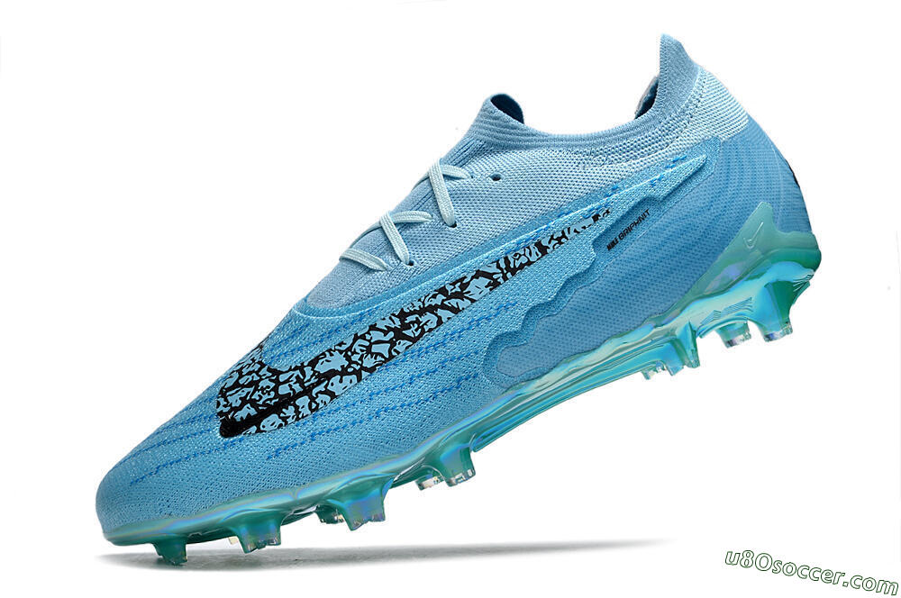 Nike Phantom GX Elite FG Firm Ground Soccer Cleats - Blue/Black/Gold 5