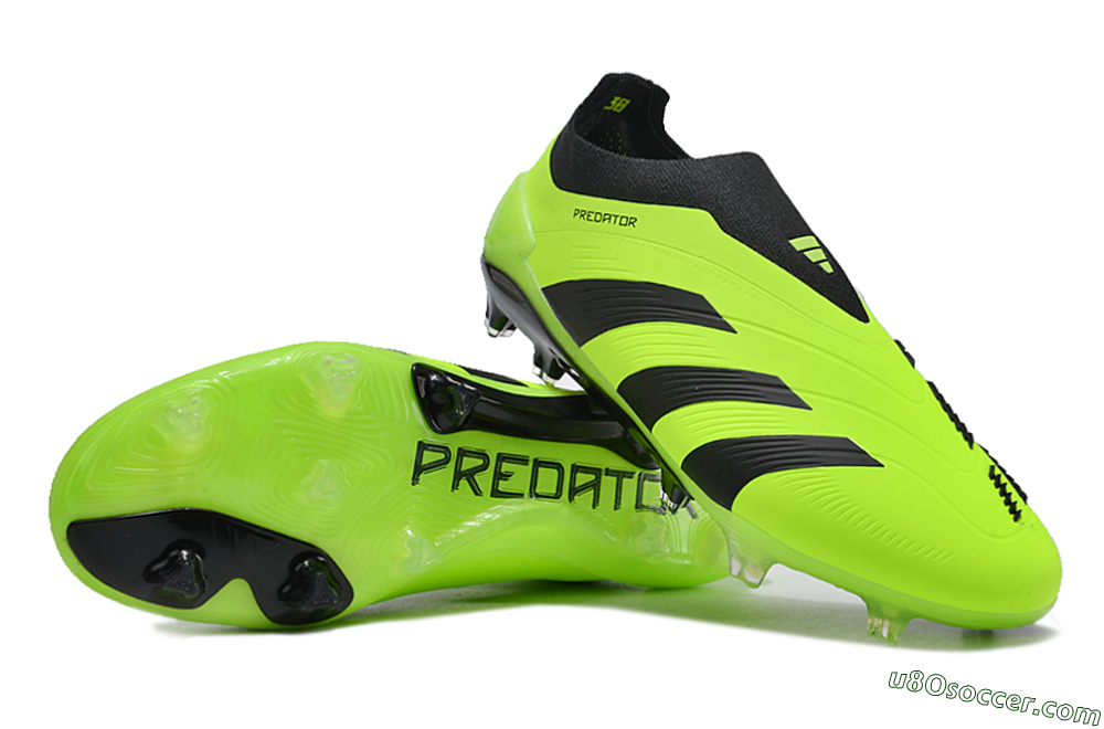 Adidas Predator Accuracy+ FG Firm Ground Soccer Cleats - Yellow/Black 3