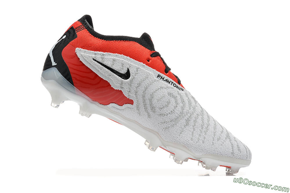 Nike Phantom GX Elite FG Firm Ground Soccer Cleats - White/Red/Black 6