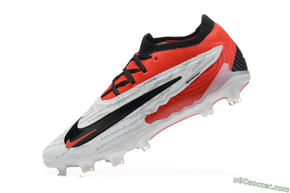 Nike Phantom GX Elite FG Firm Ground Soccer Cleats - White/Red/Black 7