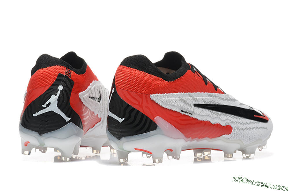 Nike Phantom GX Elite FG Firm Ground Soccer Cleats - White/Red/Black 8
