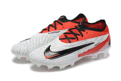 Nike Phantom GX Elite FG Firm Ground Soccer Cleats - White/Red/Black