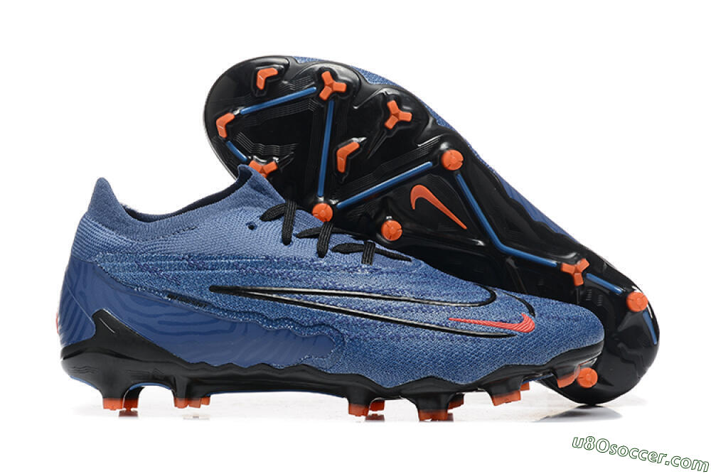 Nike Phantom GX Elite FG Firm Ground Soccer Cleats - Blue/Orange/Black 1