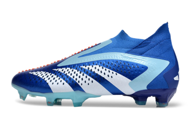 Adidas Predator Accuracy+ FG Firm Ground Soccer Cleats - Blue/White/Orange