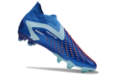 Adidas Predator Accuracy+ FG Firm Ground Soccer Cleats - Blue/White/Orange