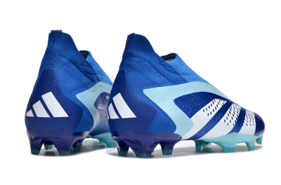 Adidas Predator Accuracy+ FG Firm Ground Soccer Cleats - Blue/White/Orange