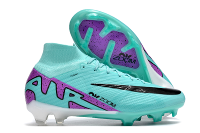 Nike Air Zoom Mercurial Superfly 9 Elite FG Firm Ground Soccer Cleats - Blue/Black/Purple