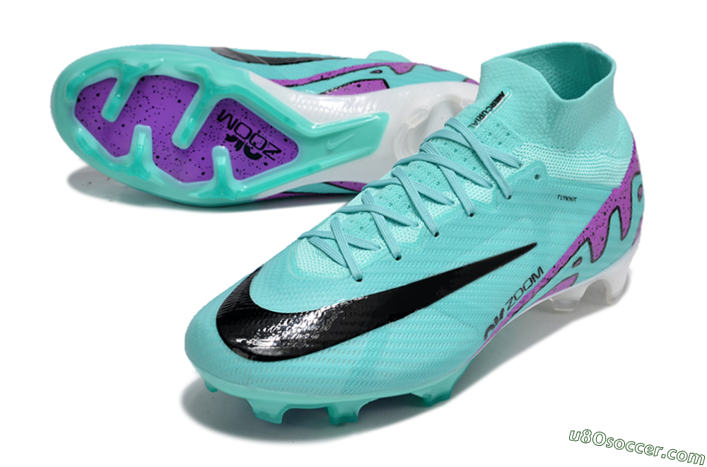 Nike Air Zoom Mercurial Superfly 9 Elite FG Firm Ground Soccer Cleats - Blue/Black/Purple 3