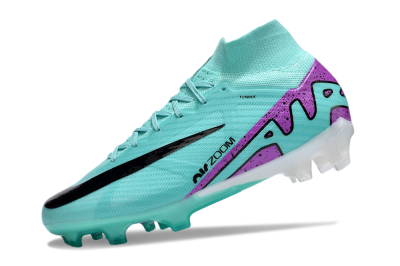 Nike Air Zoom Mercurial Superfly 9 Elite FG Firm Ground Soccer Cleats - Blue/Black/Purple