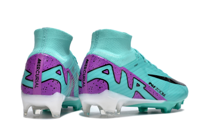 Nike Air Zoom Mercurial Superfly 9 Elite FG Firm Ground Soccer Cleats - Blue/Black/Purple