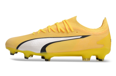 Puma Ultra Ultimate FG Firm Ground Soccer Cleats - Yellow/White/Black
