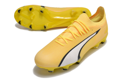 Puma Ultra Ultimate FG Firm Ground Soccer Cleats - Yellow/White/Black