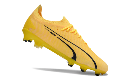 Puma Ultra Ultimate FG Firm Ground Soccer Cleats - Yellow/White/Black