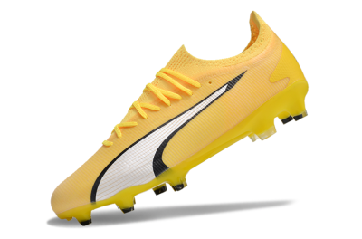 Puma Ultra Ultimate FG Firm Ground Soccer Cleats - Yellow/White/Black