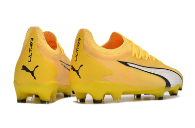 Puma Ultra Ultimate FG Firm Ground Soccer Cleats - Yellow/White/Black