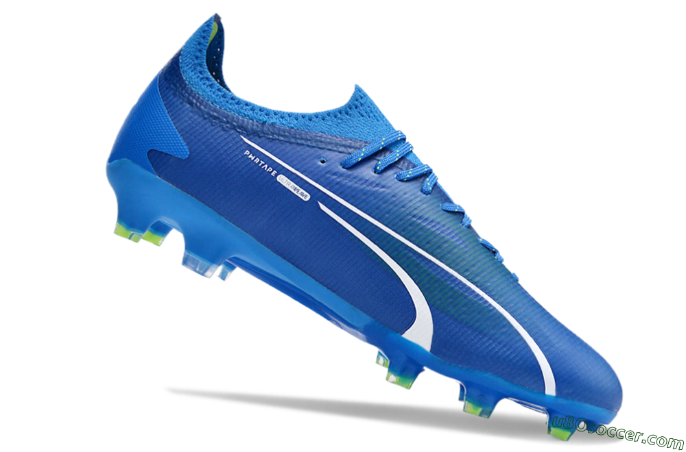 Puma Ultra Ultimate FG Firm Ground Soccer Cleats - Blue/White/Yellow 4