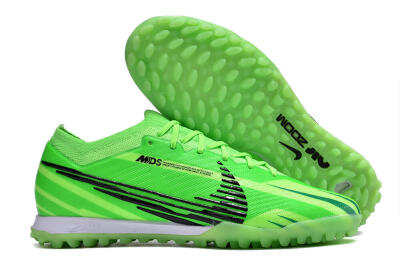 Nike Air Zoom Mercurial Vapor 15 Elite TF Artificial Turf Soccer Shoes - Green/Black/Whtie