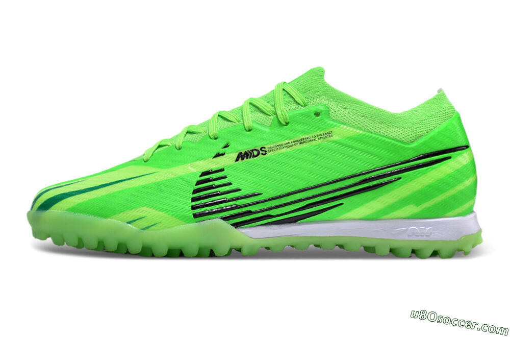 Nike Air Zoom Mercurial Vapor 15 Elite TF Artificial Turf Soccer Shoes - Green/Black/Whtie 2