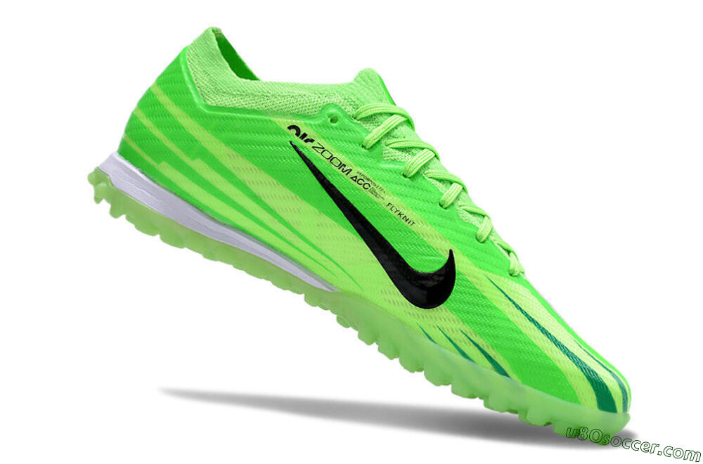 Nike Air Zoom Mercurial Vapor 15 Elite TF Artificial Turf Soccer Shoes - Green/Black/Whtie 4