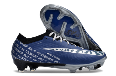 Nike Air Zoom Mercurial Vapor 15 Elite FG Firm Ground Soccer Cleats - Blue/Black/Silver