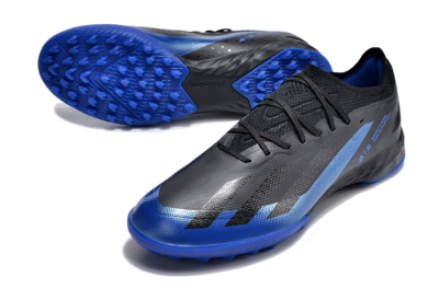 Adidas X Crazyfast.1 TF Artificial Turf Soccer Shoes - Black/Blue
