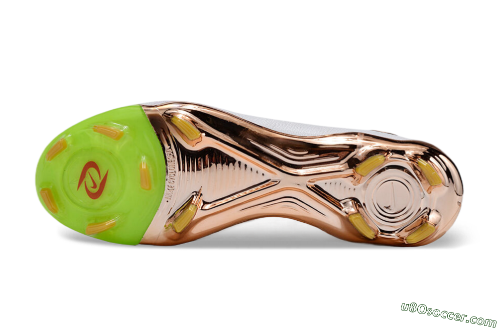 Nike Phantom Luna Elite NU FG Firm Ground Soccer Cleats - White/Black/Gold 6