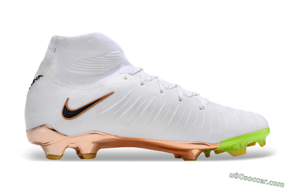 Nike Phantom Luna Elite NU FG Firm Ground Soccer Cleats - White/Black/Gold 7