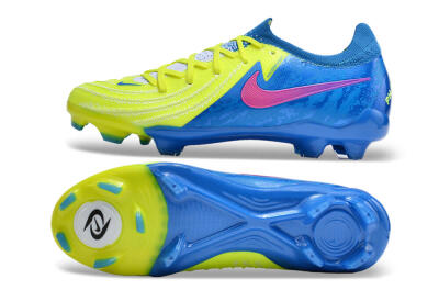 Nike Phantom Luna Elite FG Firm Ground Soccer Cleats - Yellow/Blue/Pink