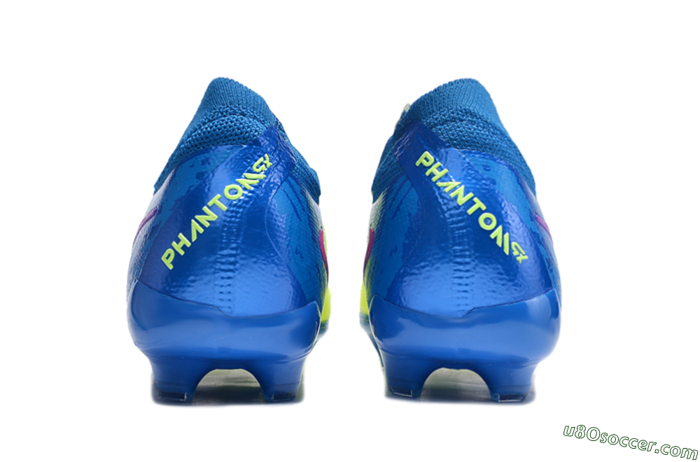 Nike Phantom Luna Elite FG Firm Ground Soccer Cleats - Yellow/Blue/Pink 5