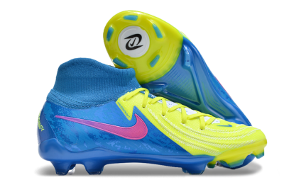 Nike Phantom Luna Elite NU FG Firm Ground Soccer Cleats - Yellow/Blue/Pink
