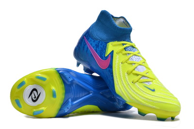 Nike Phantom Luna Elite NU FG Firm Ground Soccer Cleats - Yellow/Blue/Pink