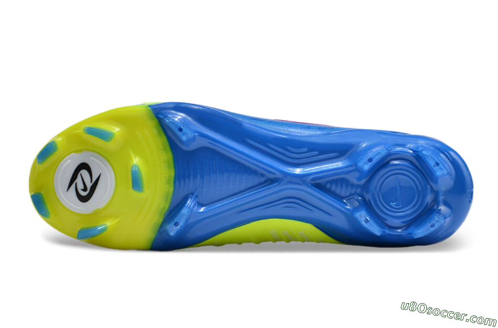 Nike Phantom Luna Elite NU FG Firm Ground Soccer Cleats - Yellow/Blue/Pink 6