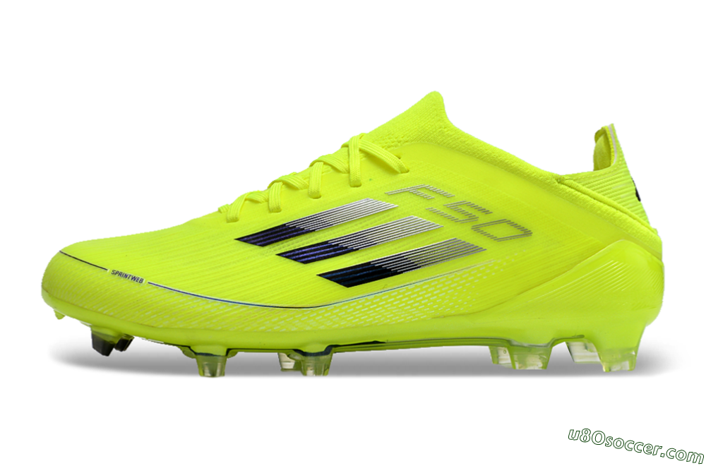 Adidas F50 Adizero FG Firm Ground Soccer Cleats - Yellow/Blue 2