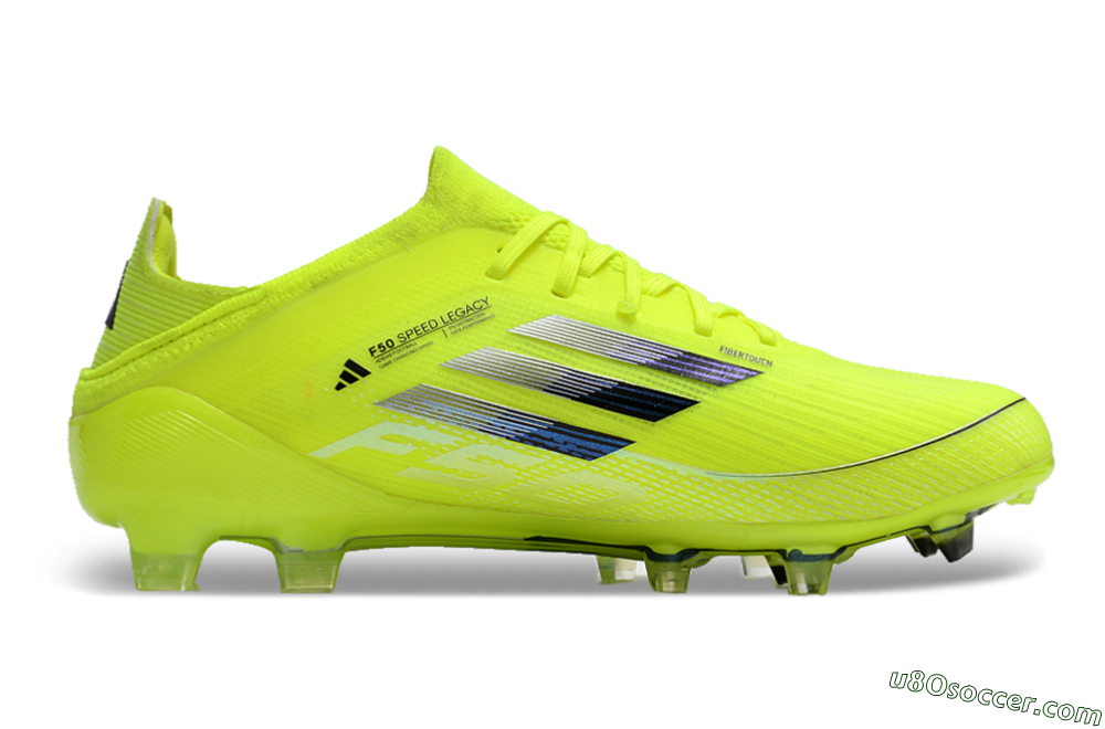 Adidas F50 Adizero FG Firm Ground Soccer Cleats - Yellow/Blue 7