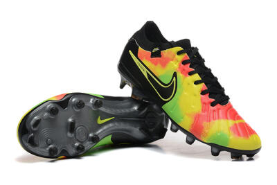 Nike Tiempo Legend 10 Elite FG Firm Ground Soccer Cleats - Black/Rainbow