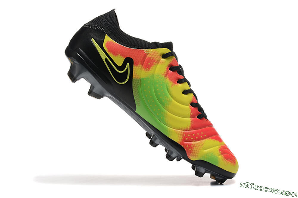 Nike Tiempo Legend 10 Elite FG Firm Ground Soccer Cleats - Black/Rainbow 7