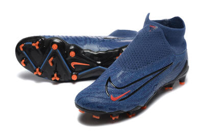 Nike Phantom GX DF Elite FG Firm Ground Soccer Cleats - Blue/Red/Black