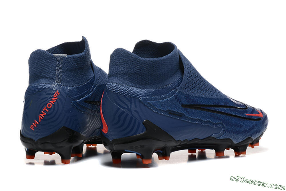 Nike Phantom GX DF Elite FG Firm Ground Soccer Cleats - Blue/Red/Black 9