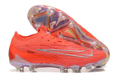 Nike Phantom GX Elite FG Firm Ground Soccer Cleats - Red/Silver